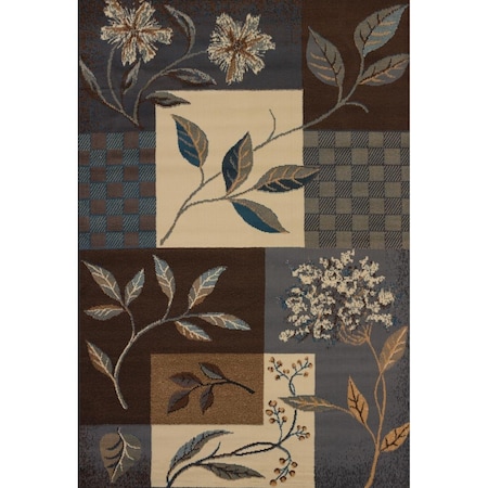Rlm Distribution 1 ft. 10 in. x 3 ft. Manhattan Jasmine Accent Rug Light Blue HO3085923